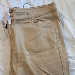 H&M Tan Stretch Cotton Pants
